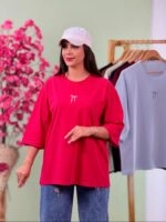 تیشرت پنبه باکسی نخ 28 پاپیون کوچک ( پک 7 عددی ) - Son - شناسه 00208001 - تصویر 3