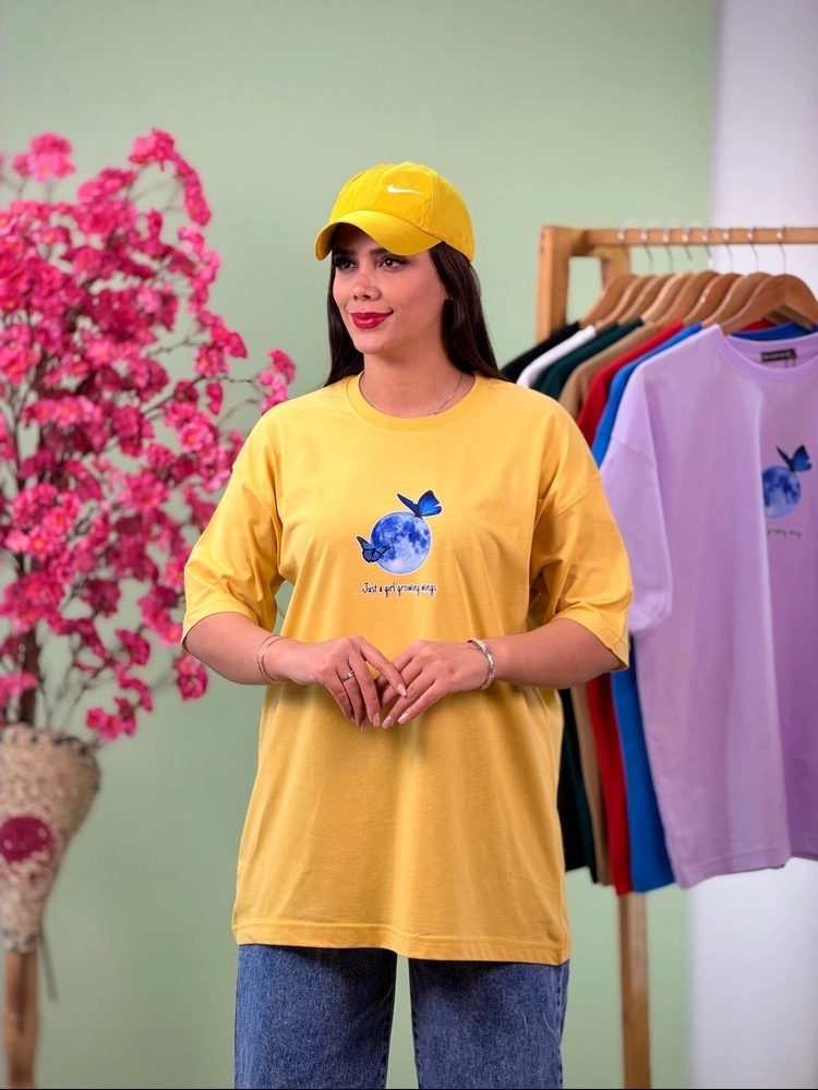 IMG_7781 تیشرت پنبه رنگی 3XL ماه و پروانه ( پک 9 عددی ) - GL - شناسه 00208053 - تصویر 1