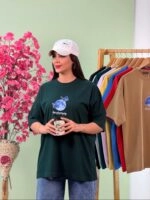 تیشرت پنبه رنگی 3XL ماه و پروانه ( پک 9 عددی ) - GL - شناسه 00208053 - تصویر 7