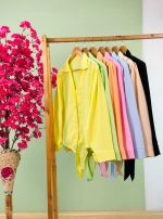 شومیز اطلس یقه هفت جلو گره پاستیلی ( پک 7 عددی ) - Sb - شناسه 00214055 - تصویر 2
