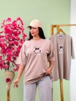 تیشرت پنبه Teddy Just Vibin 2Xl ( پک 2 عددی ) - GL - شناسه 00208025