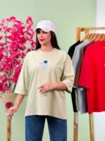 تیشرت پنبه باکسی نخ 28 لاکپشت ( پک 6 عددی ) - Son - شناسه 00208001
