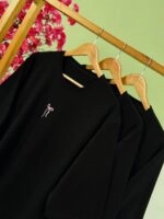 تیشرت پنبه باکسی 28 پاپیون صورتی (تک مشکی) - ( پک 3 عددی ) - Son - شناسه 00208001 - تصویر 4