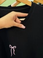 تیشرت پنبه باکسی 28 پاپیون صورتی (تک مشکی) - ( پک 3 عددی ) - Son - شناسه 00208001 - تصویر 6