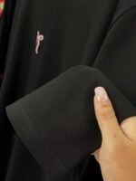 تیشرت پنبه باکسی 28 پاپیون صورتی (تک مشکی) - ( پک 3 عددی ) - Son - شناسه 00208001 - تصویر 5