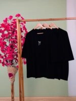 تیشرت پنبه باکسی 28 پاپیون سفید (تک مشکی) - ( پک 3 عددی ) - Son - شناسه 00208001 - تصویر 2