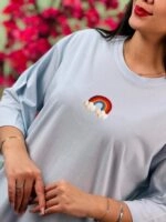تیشرت پنبه باکسی نخ 28 رنگین کمان ( پک 7 عددی ) - Son - شناسه 00208001 - تصویر 13
