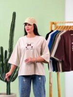 تیشرت باکسی نخ 28  Teddy Just Vibin ( پک 7 عددی ) - Rt - شناسه 00208004 - تصویر 8
