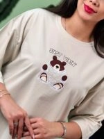 تیشرت باکسی نخ 28  Teddy Just Vibin ( پک 7 عددی ) - Rt - شناسه 00208004 - تصویر 10
