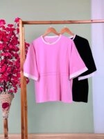 تیشرت پنبه تکه دوزی (مشکی دوبل ) - ( پک 3 عددی ) - Wm - شناسه 00208006 - تصویر 2