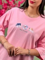 تیشرت باکسی پاستیلی گربه Best Friend ( پک 8 عددی ) - Son - شناسه 00208007 - تصویر 11
