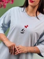 تیشرت باکسی پاستیلی پاندا قلبی  ( پک 8 عددی ) - Son - شناسه 00208007 - تصویر 6