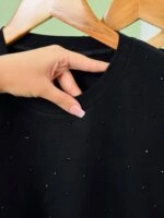 تیشرت مشکی نگینی ( پک 3 عددی ) - Nus - شناسه 00208014 - تصویر 6