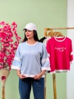 تیشرت آستین نواری  ( پک 6 عددی ) - Wm - شناسه 00208018