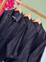 شومیز تک رنگ مشکی کوپرا ( پک 3 عددی ) - Vn - شناسه 00214006 - تصویر 7