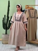 پیراهن لینن چاپی ( پک 8 عددی ) - Ghr - شناسه 00206002 - تصویر 3