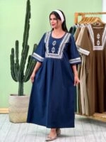 پیراهن لینن چاپی ( پک 8 عددی ) - Ghr - شناسه 00206002