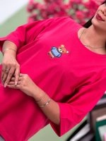 تیشرت باکسی پاستیلی Teddy گلدوزی ( پک 11 عددی ) - St - شناسه 00208012 - تصویر 8