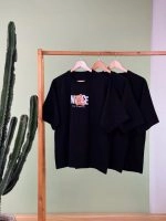 تیشرت پنبه فری سایز نخ 28 تک رنگ مشکی Teddy Nice ( پک 3 عددی ) - Gl - شناسه 00208011 - تصویر 2