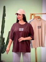 تیشرت پنبه فری سایز نخ 28 Miu Miu ( پک 5 عددی ) - Gl - شناسه 00208002 - تصویر 4