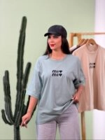 تیشرت پنبه فری سایز نخ 28 Miu Miu ( پک 5 عددی ) - Gl - شناسه 00208002