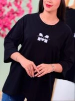 تیشرت پنبه باکسی نخ 28 M ( تک مشکی ) - ( پک 3 عددی ) - Son - شناسه 00208001 - تصویر 3
