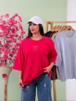 تیشرت پنبه باکسی نخ 28 پاپیون سفید و مشکی ( پک 7 عددی ) - Son - شناسه 00208001
