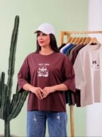 تیشرت باکسی نخ 28  Teddy Just Vibin ( پک 7 عددی ) - Rt - شناسه 00208004 - تصویر 4