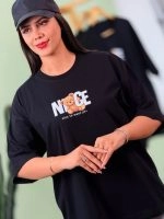 تیشرت پنبه فری سایز نخ 28 تک رنگ مشکی Teddy Nice ( پک 3 عددی ) - Gl - شناسه 00208011 - تصویر 3
