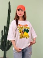 تیشرت BMS پنبه باکسی Lemon ( عمده پک 4 عددی ) - Rt - شناسه 00201037 - تصویر 2