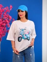 تیشرت پنبه باکسی تابستانه ( 34 طرح انتخابی ) - Ela - شناسه 00201039 - تصویر 64