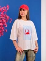 تیشرت پنبه باکسی تابستانه ( 34 طرح انتخابی ) - Ela - شناسه 00201039 - تصویر 48