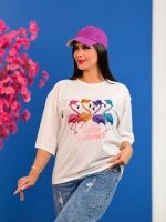 تیشرت پنبه باکسی تابستانه ( 34 طرح انتخابی ) - Ela - شناسه 00201039 - تصویر 26