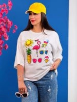 تیشرت پنبه باکسی تابستانه ( 34 طرح انتخابی ) - Ela - شناسه 00201039 - تصویر 28