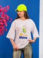 تیشرت پنبه باکسی تابستانه ( 34 طرح انتخابی ) - Ela - شناسه 00201039 - تصویر 34
