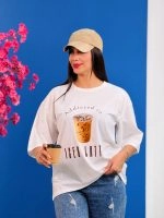 تیشرت پنبه باکسی تابستانه ( 34 طرح انتخابی ) - Ela - شناسه 00201039 - تصویر 45
