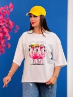 تیشرت پنبه باکسی تابستانه ( 34 طرح انتخابی ) - Ela - شناسه 00201039 - تصویر 8