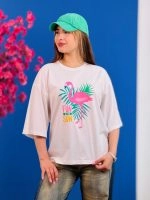تیشرت پنبه باکسی تابستانه ( 34 طرح انتخابی ) - Ela - شناسه 00201039 - تصویر 22