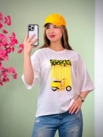 تیشرت پنبه باکسی وسپا ( پک 4 عددی ) - Ela - شناسه 00201039 - تصویر 6