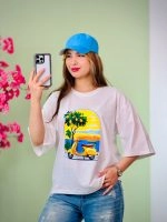 تیشرت پنبه باکسی وسپا ( پک 4 عددی ) - Ela - شناسه 00201039 - تصویر 3
