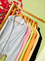 شومیز اطلس یقه هفت جلو گره پاستیلی ( پک 6 عددی ) - Sb - شناسه 00214055 - تصویر 16
