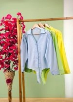 شومیز اطلس یقه هفت جلو گره پاستیلی ( پک 3 عددی ) - Sb - شناسه 00214055 - تصویر 2