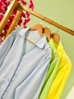شومیز اطلس یقه هفت جلو گره پاستیلی ( پک 3 عددی ) - Sb - شناسه 00214055 - تصویر 8