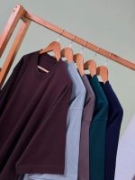 تیشرت پنبه باکسی آستین سه ربع  ( پک 5 عددی ) - Gl - شناسه 00208075 - تصویر 9