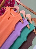 تاپ فانریپ نگینی یقه اشکی ( عمده پک 4 عددی ) - Nus - شناسه 00207008 - تصویر 7