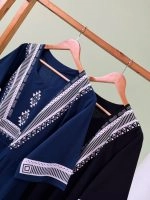 پیراهن لینن چاپی ( مشکی دوبل ) - ( پک 3 عددی ) - Ghr - شناسه 00206002 - تصویر 5