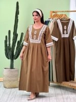 پیراهن لینن چاپی ( پک 2 عددی ) - Ghr - شناسه 00206002
