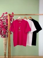 تیشرت سوپر پنبه Bunny L (سفید دوبل ) - ( عمده پک 4 عددی ) - Grt - شناسه 00201028 - تصویر 2