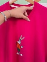 تیشرت سوپر پنبه Bunny L (سفید دوبل ) - ( عمده پک 4 عددی ) - Grt - شناسه 00201028 - تصویر 8