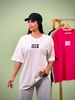 تیشرت سوپر پنبه miu miu 3Xl ( عمده پک 4 عددی ) - Grt - شناسه 00201031